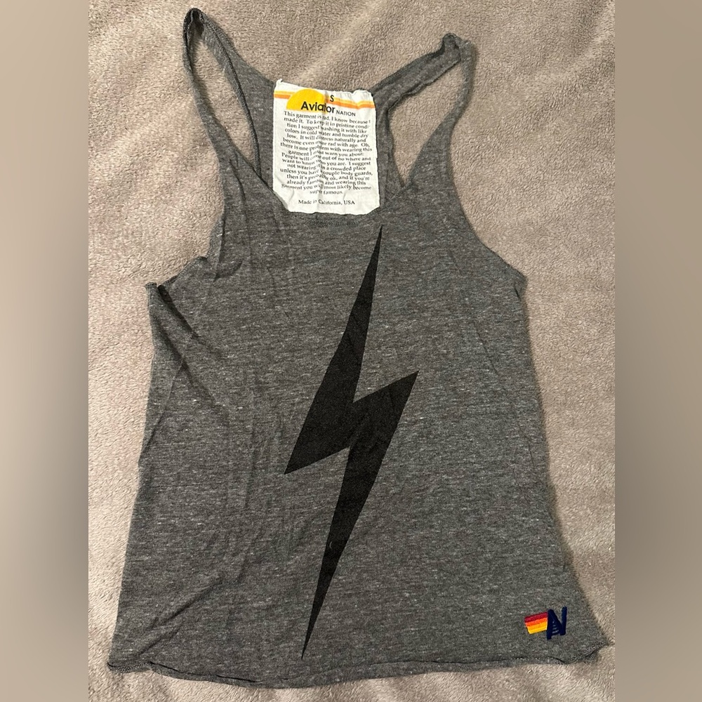 Aviator Nation Lighting Bolt Tank Top